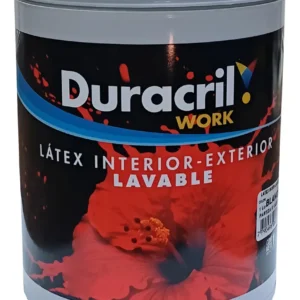 PINTURA LÁTEX WORK INTERIOR-EXTERIOR BLANCA 1 LITRO