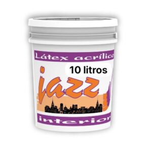 PINTURA LATEX INTERIOR (BLANCA) LINEA ECONOMICA JAZZ - 10 LITROS