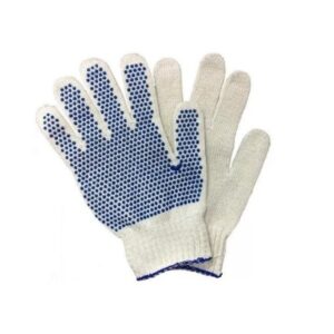 Par de guantes tejido moteado